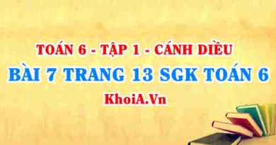 Bài 7 trang 13 SGK Toán 6 tập 1 Cánh Diều